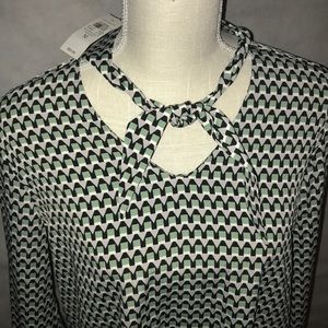 Ann Taylor tie neck blouse